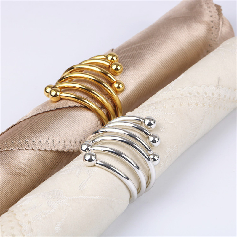 Metal Napkin Ring Holder Gold Silver