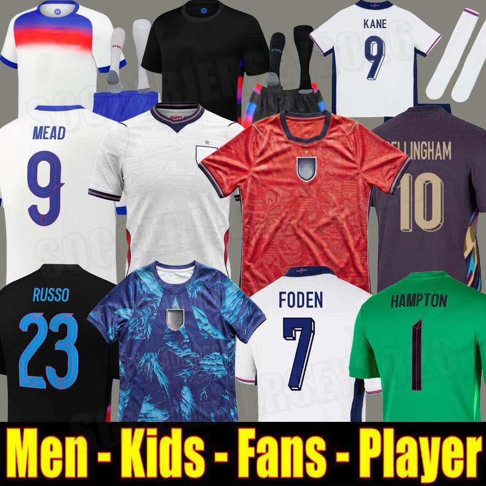 2025 EnGLaNdS Soccer Jersey Men Kids KANE BELLINGHAM RASHFORD RICE FODEN GORDON TONEY PALMER PICKFORD Football Shirt Soccer Uniforms WOMEN 2026 RUSSO World Cup
