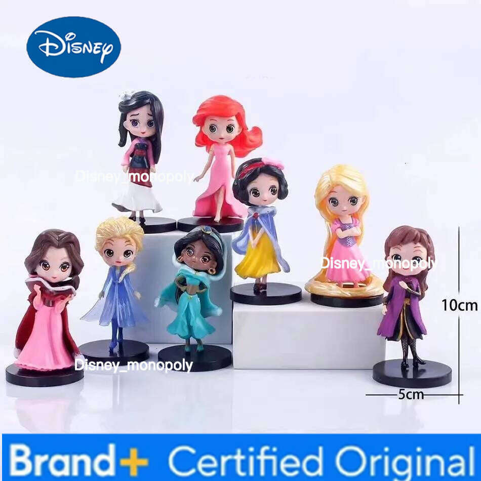 Disney Princess Ariel Rapunzel Cinderella Anna Elsa Belle Sofia Snow White Mulan The Little Mermaid Figure Toys Kid Gift H260105 H260105
