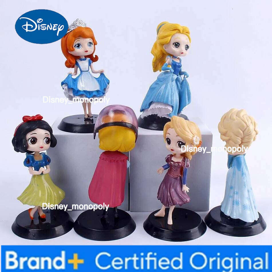 Disney Princess Ariel Rapunzel Cinderella Anna Elsa Belle Sofia Snow White Mulan The Little Mermaid Figure Toys Kid Gift H260105 H260105