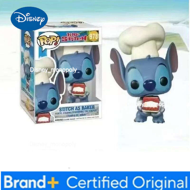 Disney Hot Sale MINISO Elf Star Baby Stitch Little Gold Handmade Vinyl PVC Doll Toy Children's Gift H260105