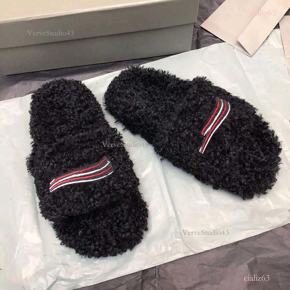 Prem Quality bal Plush Woolen Slippers Boots for Home Indoor Slides Warm Shoes 35-45 2dc