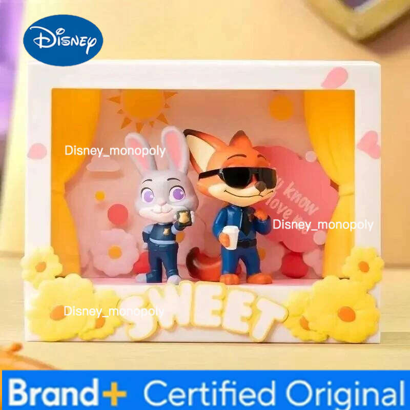 Disney Zootopia Memorable Moments Blind Box, 6 Scenes Figures, Character Model Gift Set Office Desk Decor Collection H260105