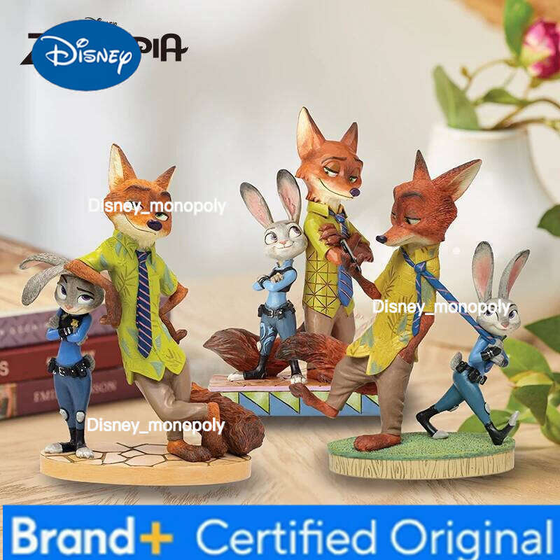 Disney Enesco Zootopia Judy Hopps Nick Wilde Desktop Figurine Collectible Statue Decoration For Home Office Birthday Gift H260105 H260105