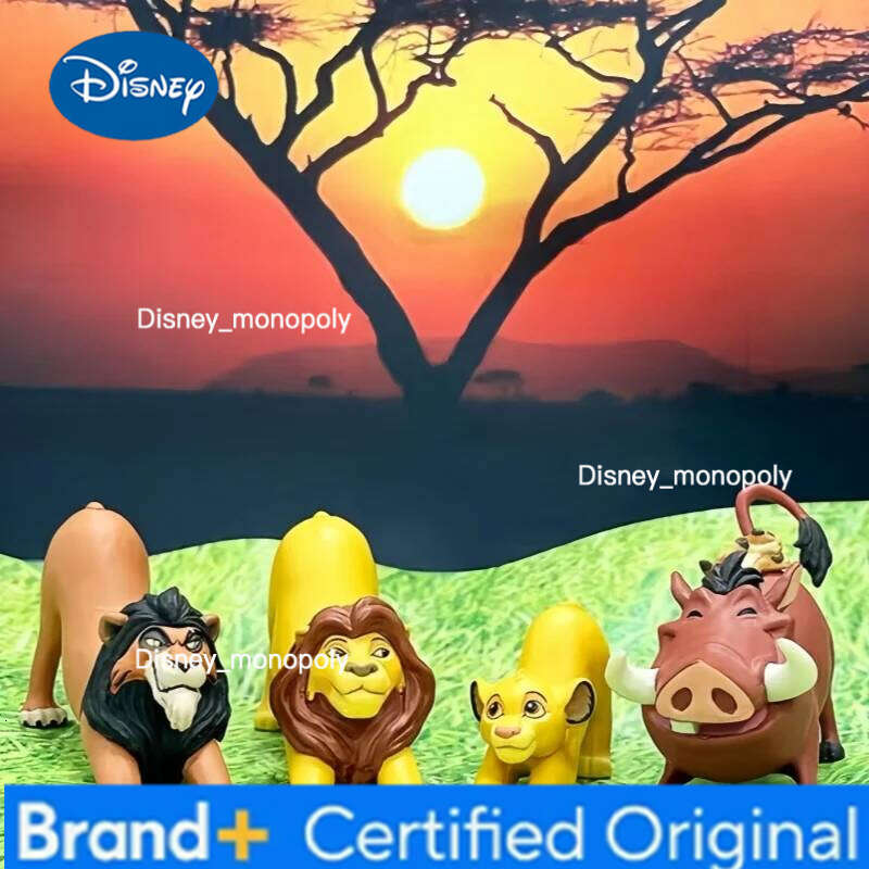 Disney Hot The Lion King Stretching Figure Nobism Twisted Egg Simba Mufasa Anime Peripherals Model Deco Ornament Doll Boys Gifts H260105