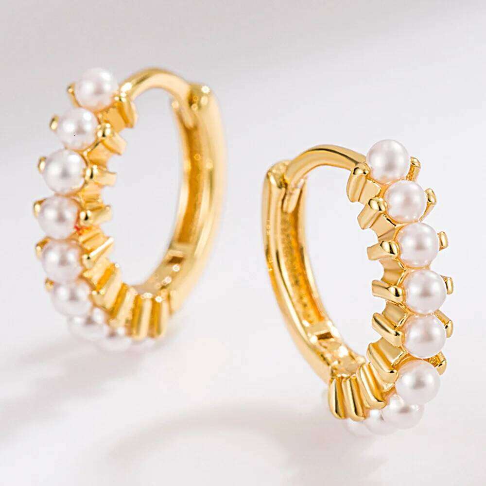 925 Sterling Silver Multi Pearl Earrings Ladies Fashion Simple Birthday Party Wedding Anniversary Jewelry Gift