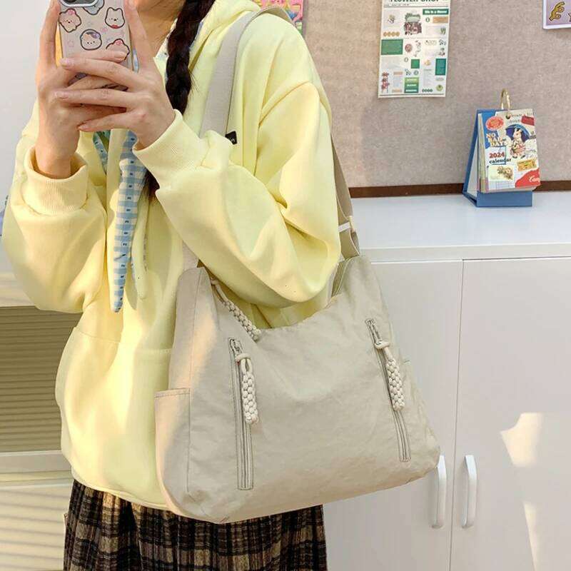 Nylon Messenger Bags Women Lightweight Crescent Crossbody with Multi Pockets Shoulder Travel Tote Handbag for Shopping and Everyday Use 1100368158