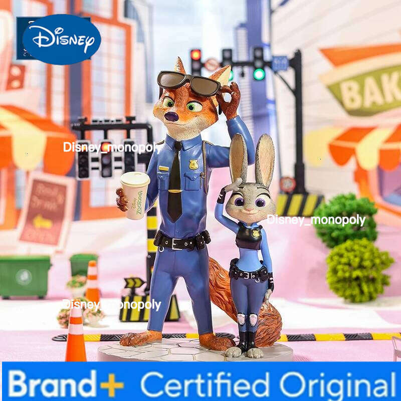 Disney Official Zootopia Judi Nick Decorative Handwork Presents A Boy and Girl'S Birthday Desktop Ornaments Model Gift H260105 H260105