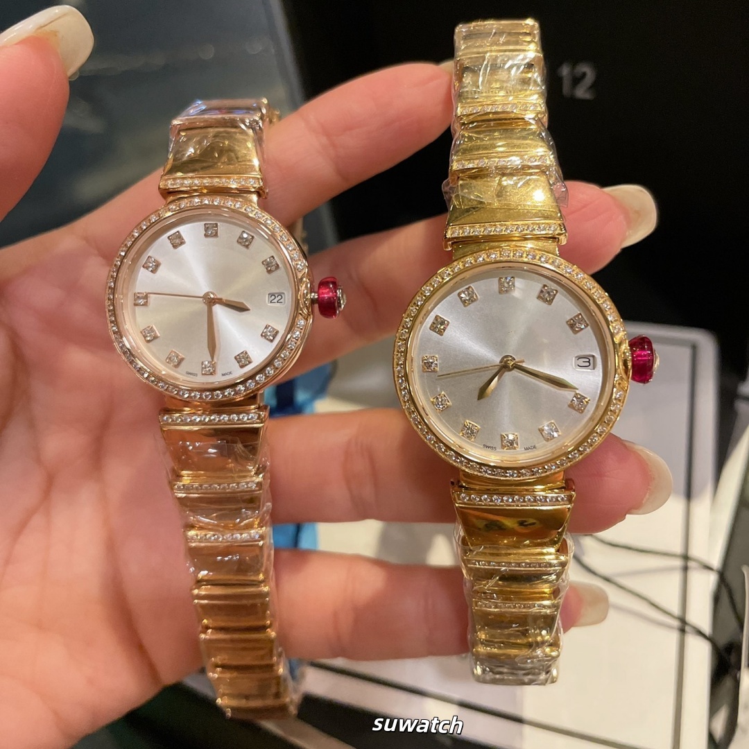 Luxury Gold Women Watch Top Brand 31mm Quartz watch Designer Wristwatches Diamond Lady watches For Womens Valentine's Christmas Mother's Day Gift Stainless Steel