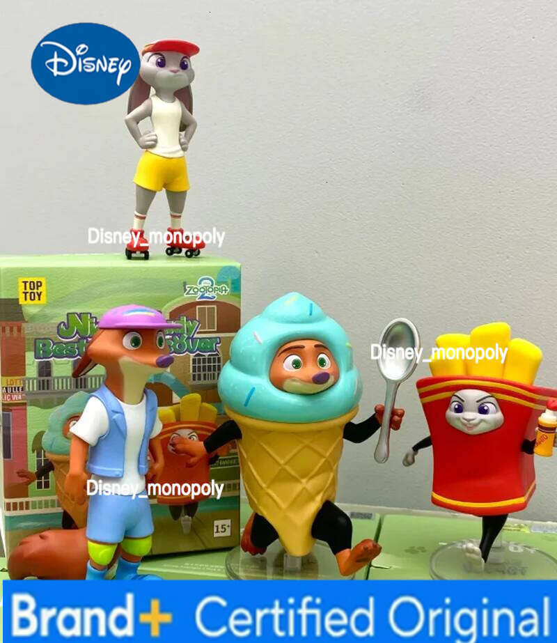 Disney Zootopia Judy Nick Best Disguise Collector Figure Blind Box Gift Statue for Girls and boys H260105 H260105