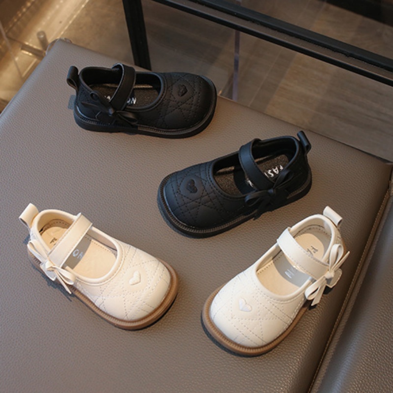 kids shoes Kids Princess Shoes Spring Autumn Cute Leather Flat Shoes for Girls Comfortable