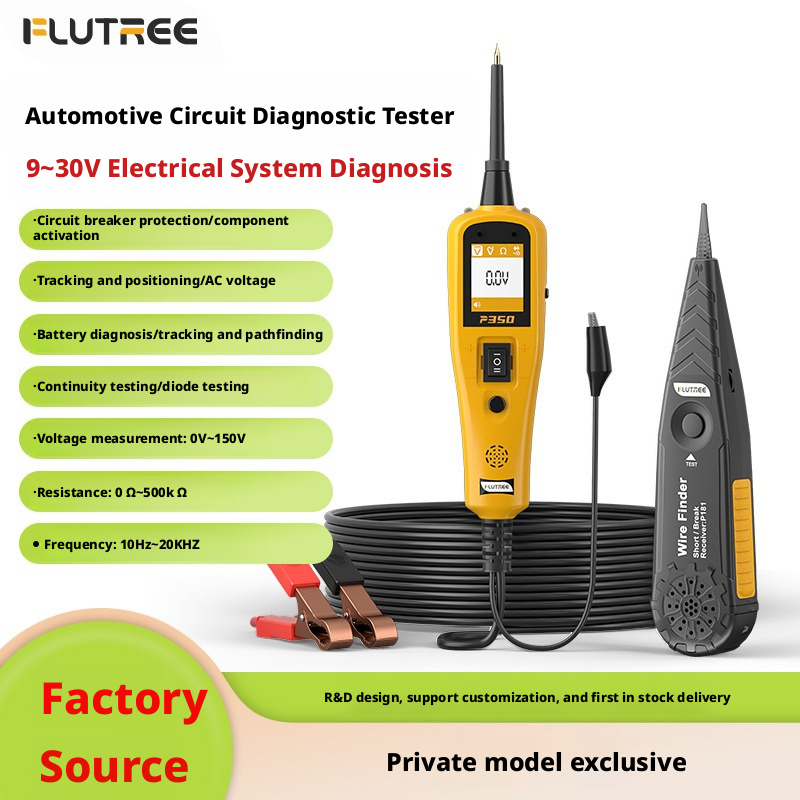 P350 All-in-One Automotive Circuit Tester: Diagnose & Trace Electrical Faults Fast (9-30V DC)