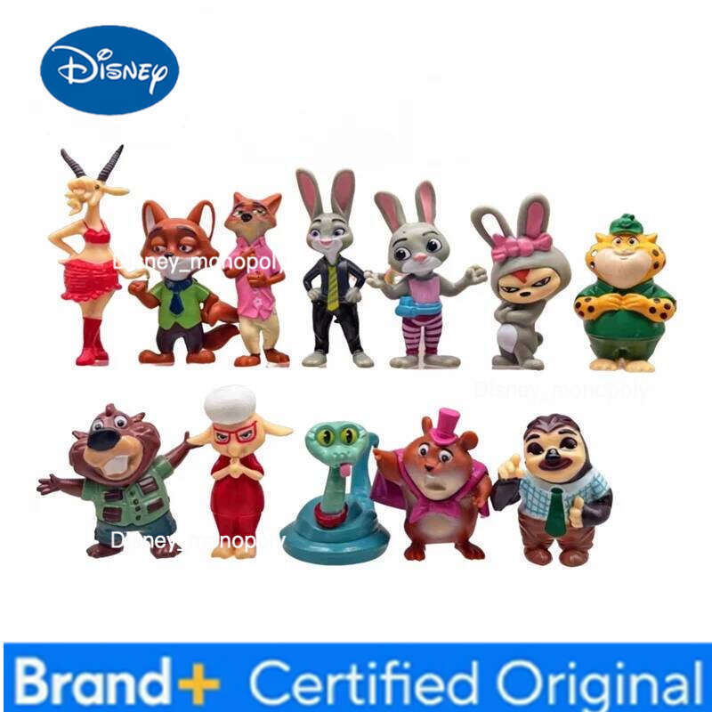 Disney Zootopia Judy Nick Flash Finnick Chief Officer Benjamin Gary Animal Action Figure Tos Dolls Zootropolis Model Statue Toys H260105