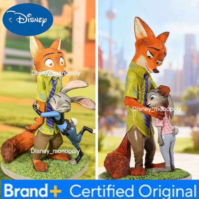 Disney New Genuine Zootopia 2 Figure Nick Wilde Judy Hopps Collection Action Figurine Anime Pvc Model Trend Play Statue Doll Toy H260105 H260105