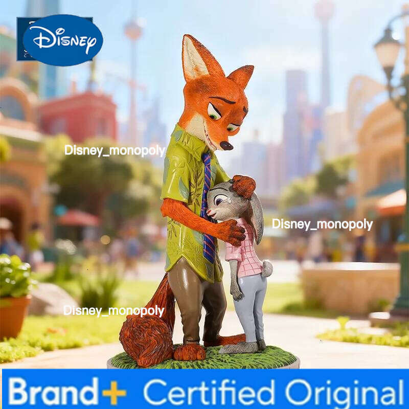 Disney New Genuine Zootopia 2 Figure Nick Wilde Judy Hopps Collection Action Figurine Anime Pvc Model Trend Play Statue Doll Toy H260105 H260105