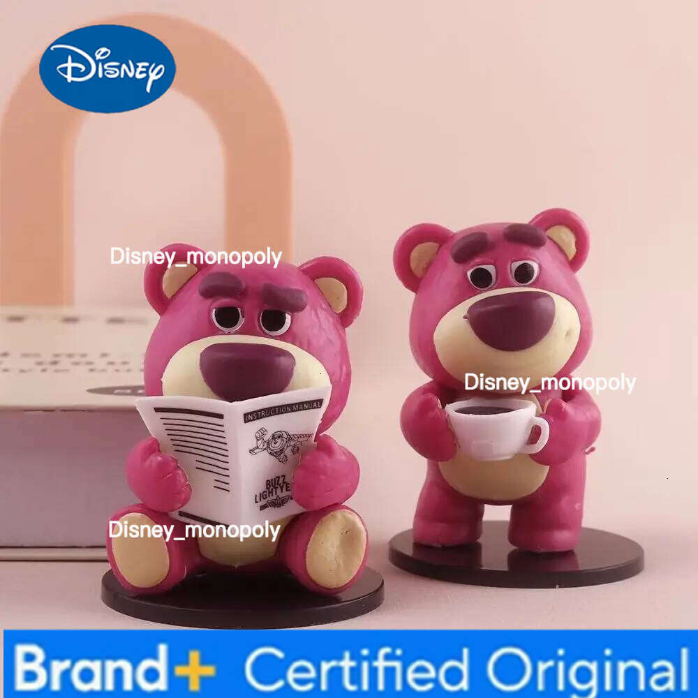 Disney Lotso Toy Story Afternoon Tea Surprise Blind Cartoon Trendy Handmade Doll Mysterious Box Car Desktop Ornament Gift H260105