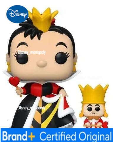 Disney in Wonderland 70th Mad Hatter Queen of Hearts Alice Curtsying Vinyl Action Figures Collection Model Toys for Children H260105