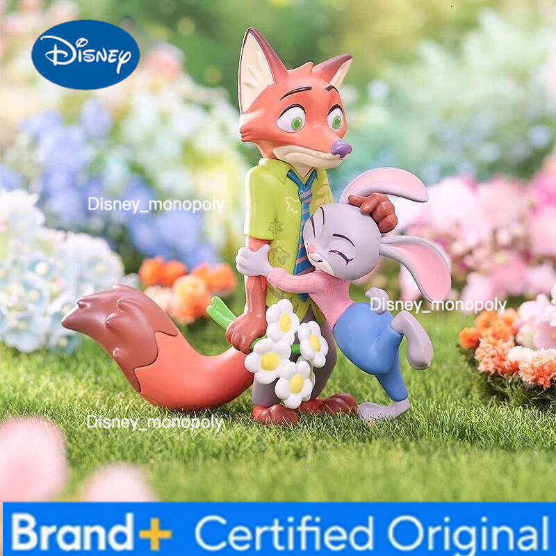 Disney Zootopia Floral World Blind Box, Judy & Nick Flower Theme Figures, Cute Gift, Official Collectible Desk Decor H260105