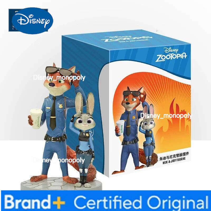 Disney Enesco Zootopia Judy Hopps Nick Wilde Desktop Figurine Collectible Statue Decoration For Home Office Birthday Gift H260105 H260105