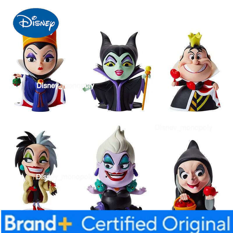 Disney 9pcs 6pcs Movie Maleficent Petit Villains Descendants 2 Cruella De Vil Queen Action Figure Model Gift Toys For Childre H260105 H260105