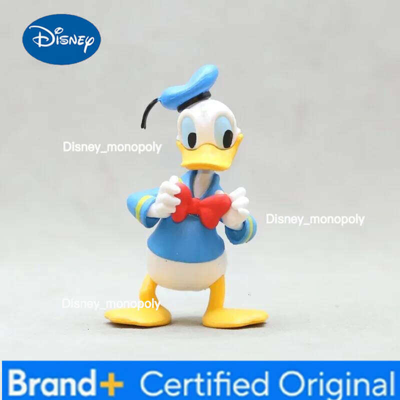 Disney 7cm Kawaii Donald Duck Chip Dale Action Figure Mini Model Hobby Toy Birthday Gift Cake Party Decoration Kids Charm Doll H260105