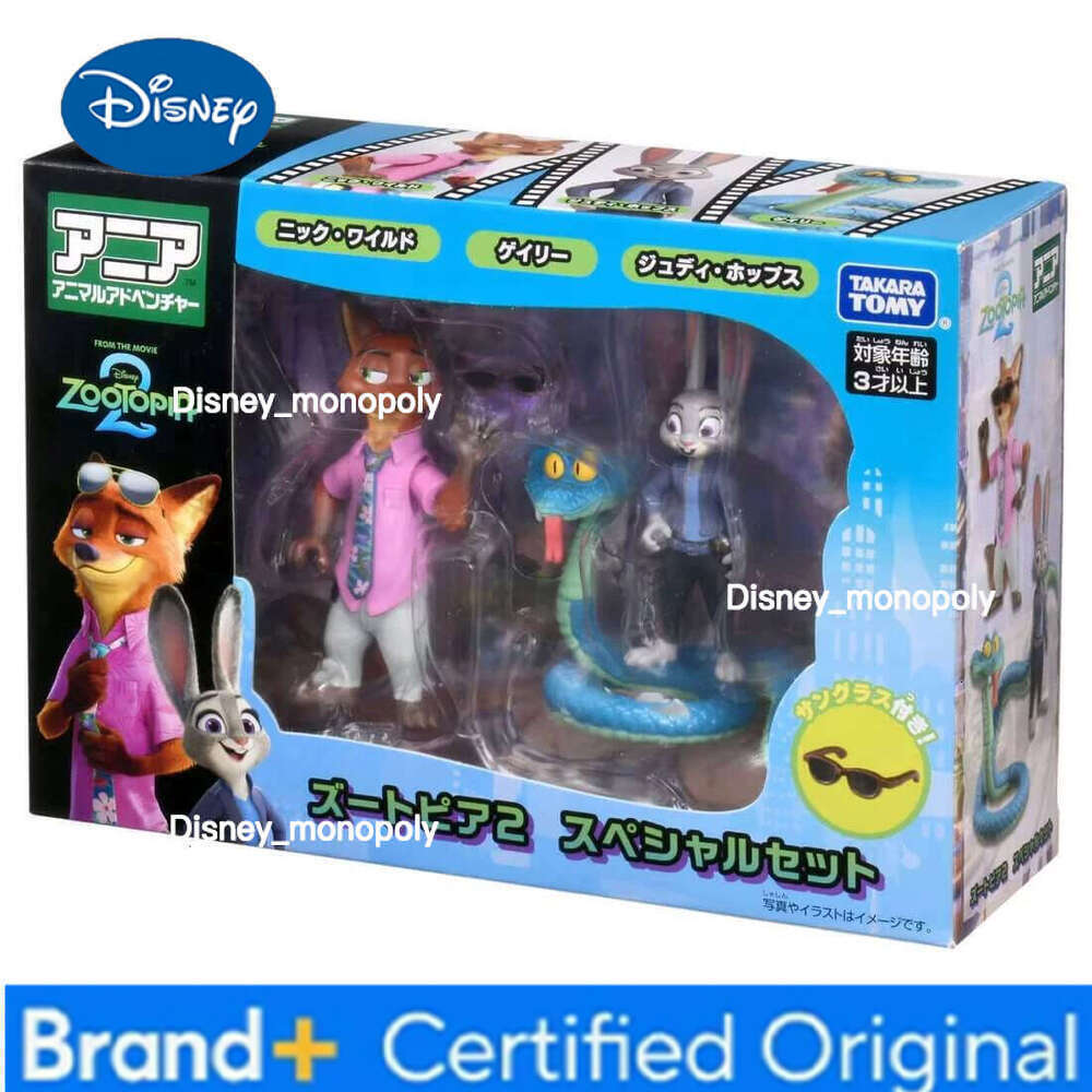 Disney New TOMY Zootopia 2 Animal Figurines Children's Model Toys Desktop Decorations Collectibles Holiday Gifts Peripheral H260105 H260105