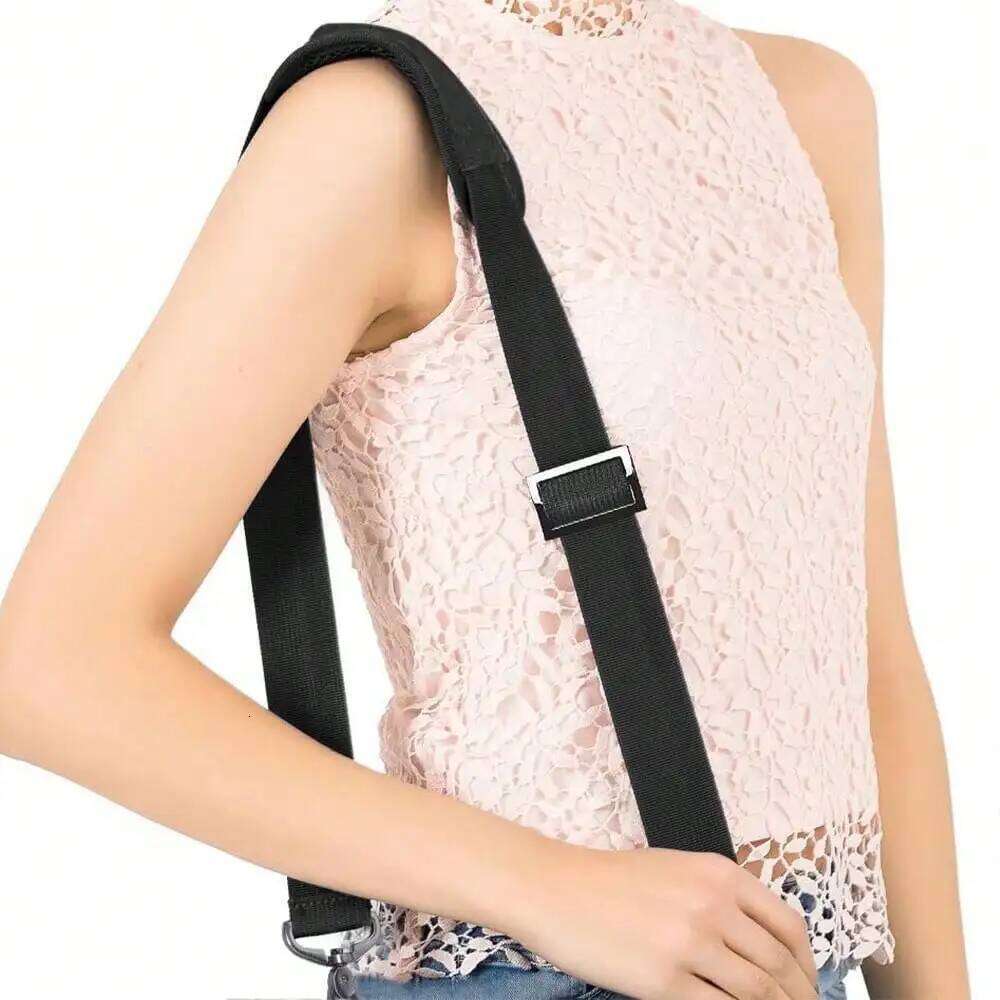 Fashionable Solid Color Minimalist Nylon Bag Strap, Widening Pressure Reducing Shoulder Strap