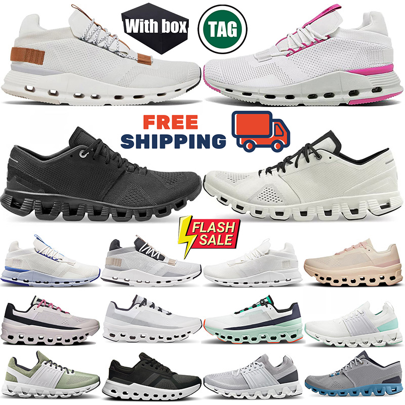 Free Shipping with box Cloudes nova 5 x 3 ons can run man monster running shoes Women's shoes Nova Monster all black white Pearl Glacier sports men women jogging