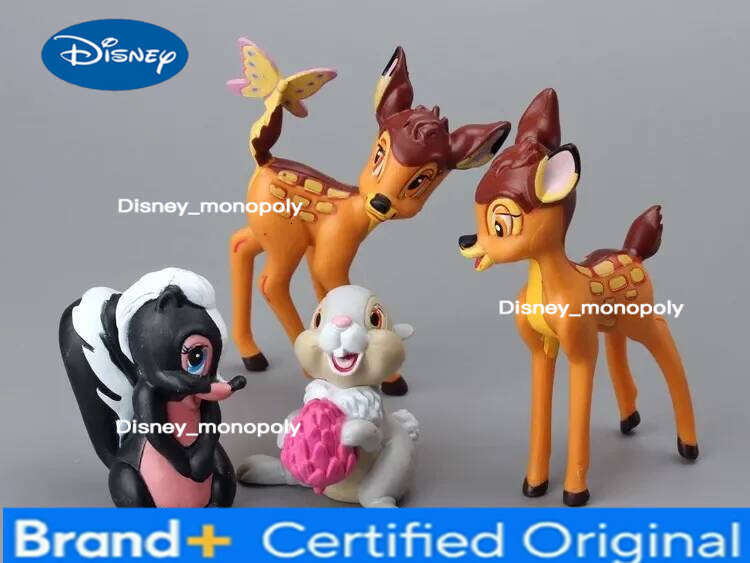 Disney 7PCS Cartoon Bambi Deer Toys PVC Action Figures Rabbit Figurine Squirrel Model anime Dolls Christmas Gifts For Kids H260105