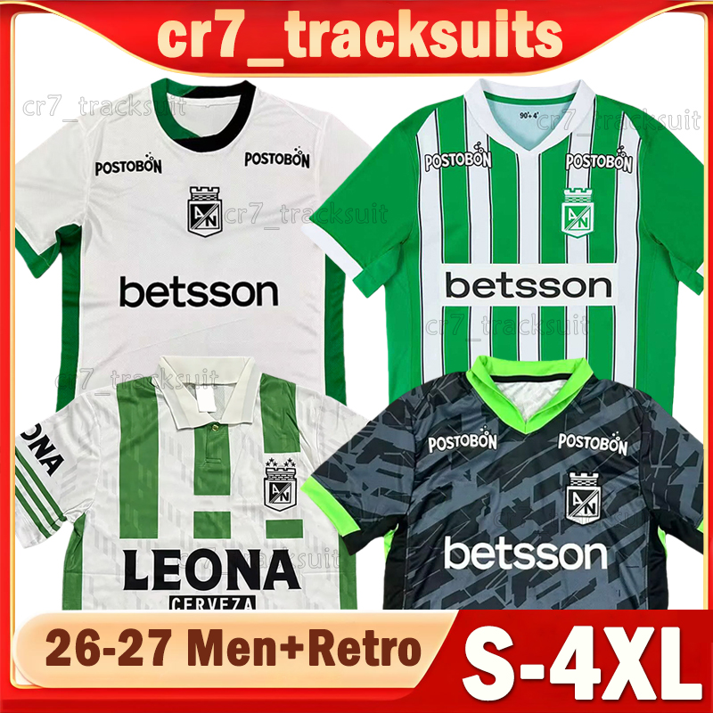 4XL 2026 2027 Atletico Nacional soccer jerseys 26 27 Fans Version K.PARRA ASPRILLA SARMIENTO E.CARDONA ZAPATA E.CARDONA ALVARO Men Uniforms Retro 1996 Football Shirts