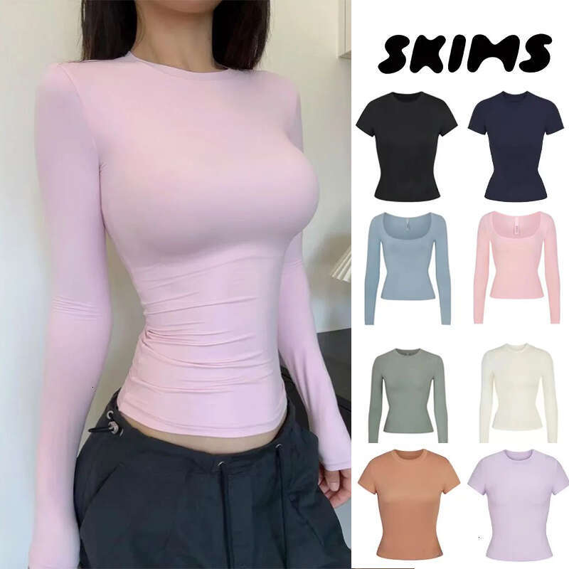 2026 New Skimss Lounge Set Women Long Sleeved Base Layer Tops Designer Gym Clothing Skimss Yoga Set Vuori Women Short Sleeve Base Layer Stretchy Slim Fit Comfort Sets