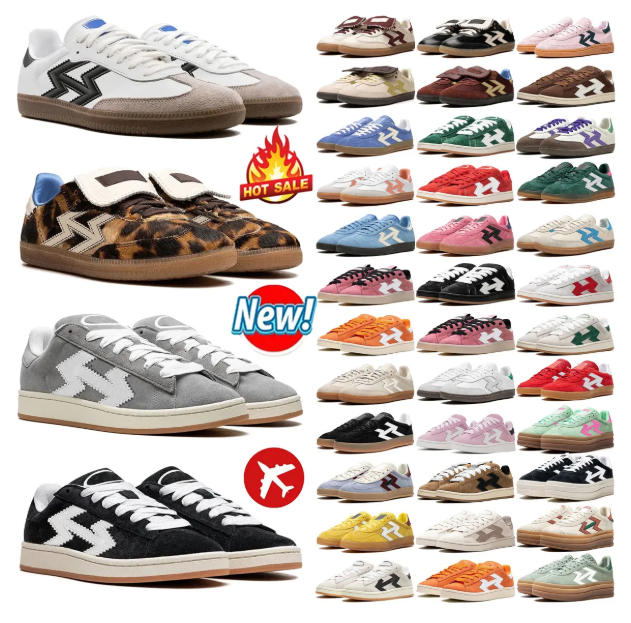 Designer shoes men women sneakers Navy Silver Pink Red Green Brown Blue White Core Black Gum Pony Leopard Shoe Sports Trainers Sneakers 2026