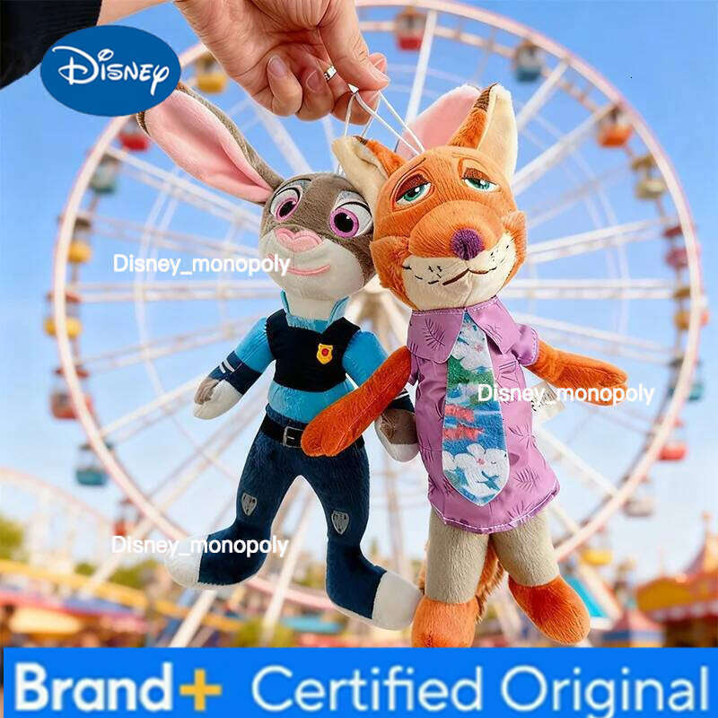 Disney Zootopia Character Plush Toys - Nick Wilde&Judy Hopps Stuffed Animals | Soft Cartoon Dolls, Pefect Birthday Gift for Kids & Fans H260105 H26010