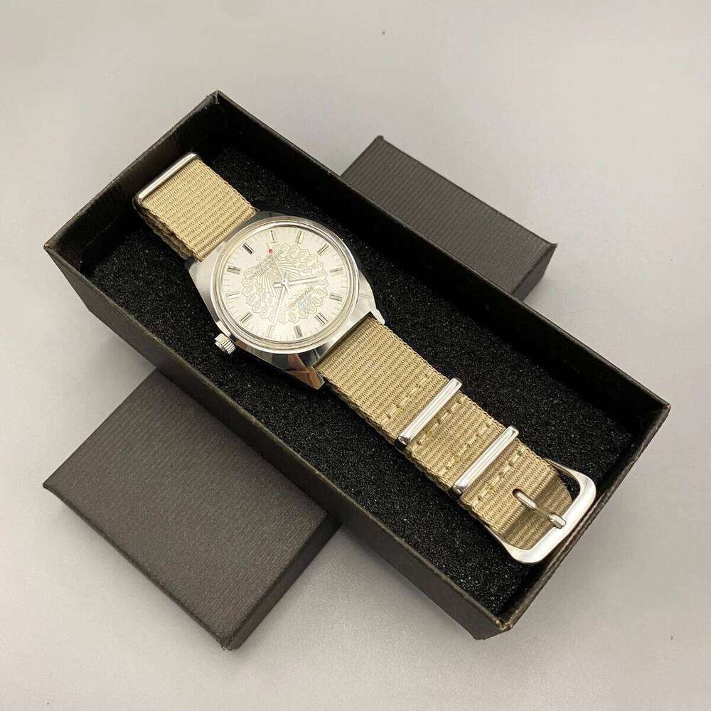 Shanghai 36MM Hand-Wind Mechanical 7120 - Stainless Steel Waterproof Bauhaus Design Watch for Men 26N0105