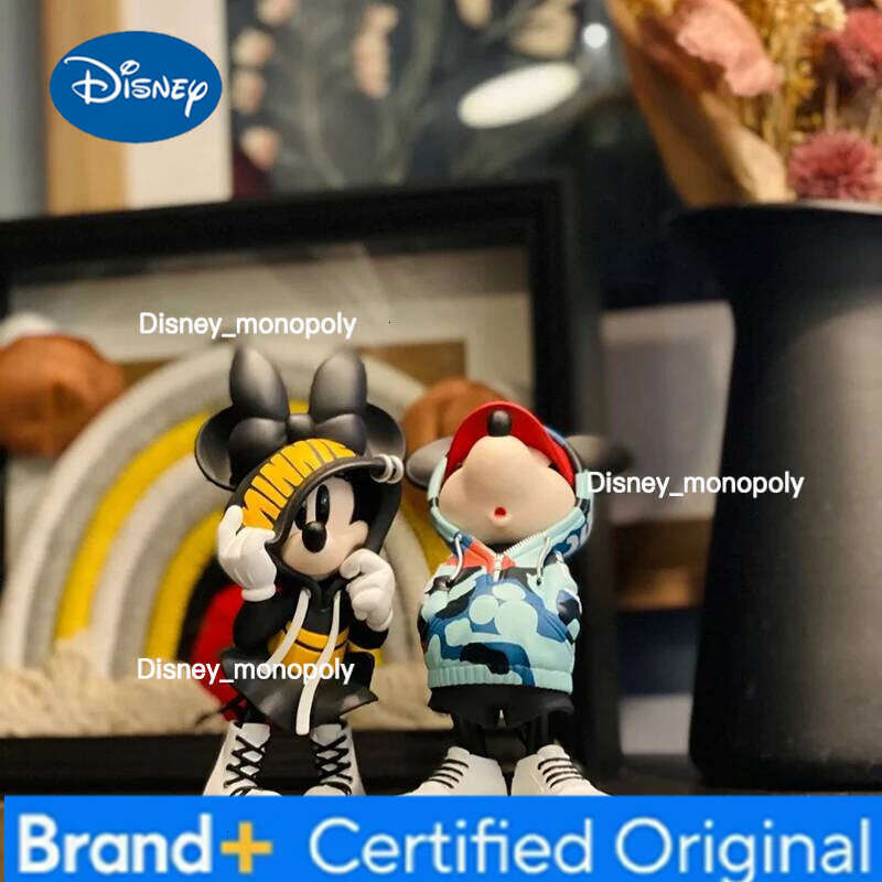 Disney New 15cm Mickey Minnie Mouse Action Figure Magic Storm Trendy Collection Pvc Model Statue Toy Collectible Decor Doll Gift H260105