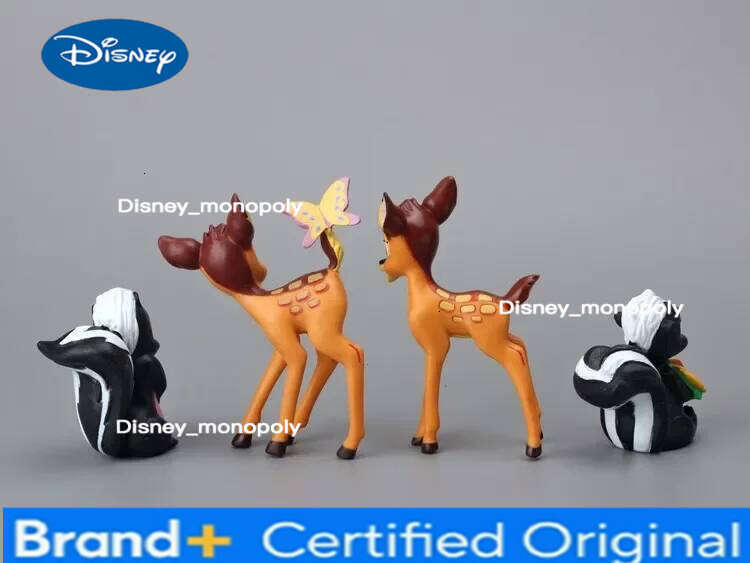 Disney 7PCS Cartoon Bambi Deer Toys PVC Action Figures Rabbit Figurine Squirrel Model anime Dolls Christmas Gifts For Kids H260105