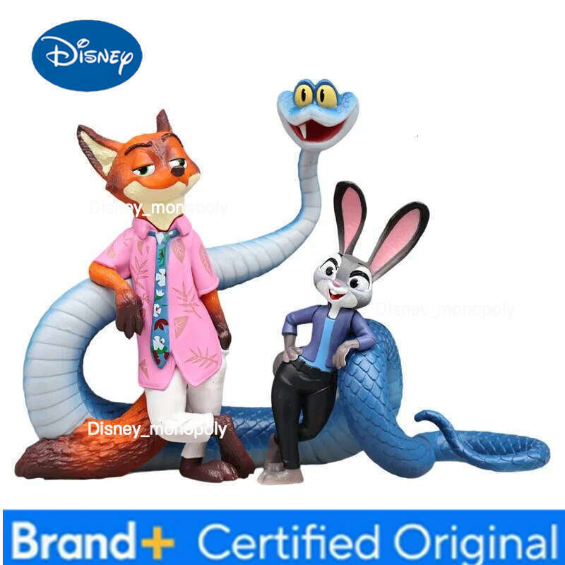 Disney Zootopia Figurine Desktop Decoration Indoor Living Room Bedroom Toy Gift For Birthday Cute Rabbit Judy Fox Nick Cover Design H260105