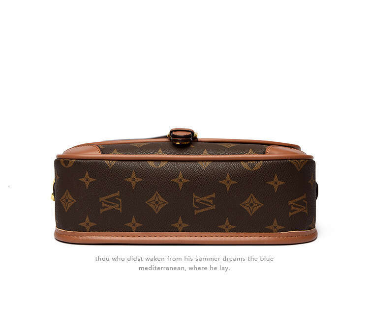 New Retro Printed Baguette High-end Design Single Shoulder Crossbody Commuting Outgoing Underarm Messenger Bag