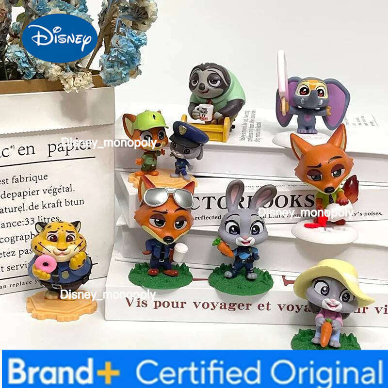 Disney New Crazy Zootopia Fox Nick Rabbit Judy Handmade Surrounding Doll Table Ornament Children's Toy Gift H260105 H260105
