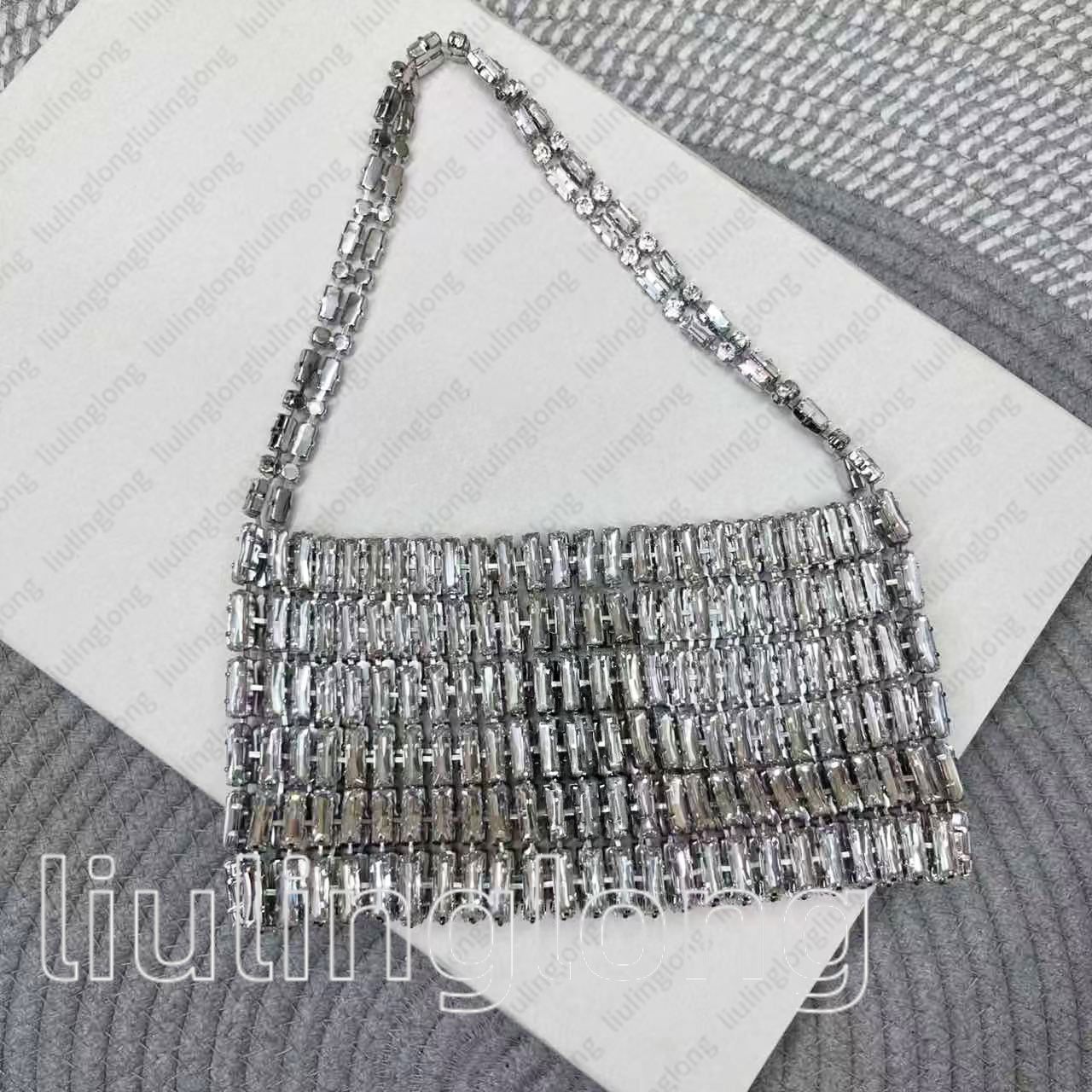 12A NEW CRYSTAL BAG designer women Underarm evening bag luxury ladies Wedding bag diamond Clutch Bags party bag fashion crystal shoulder bag birthday party