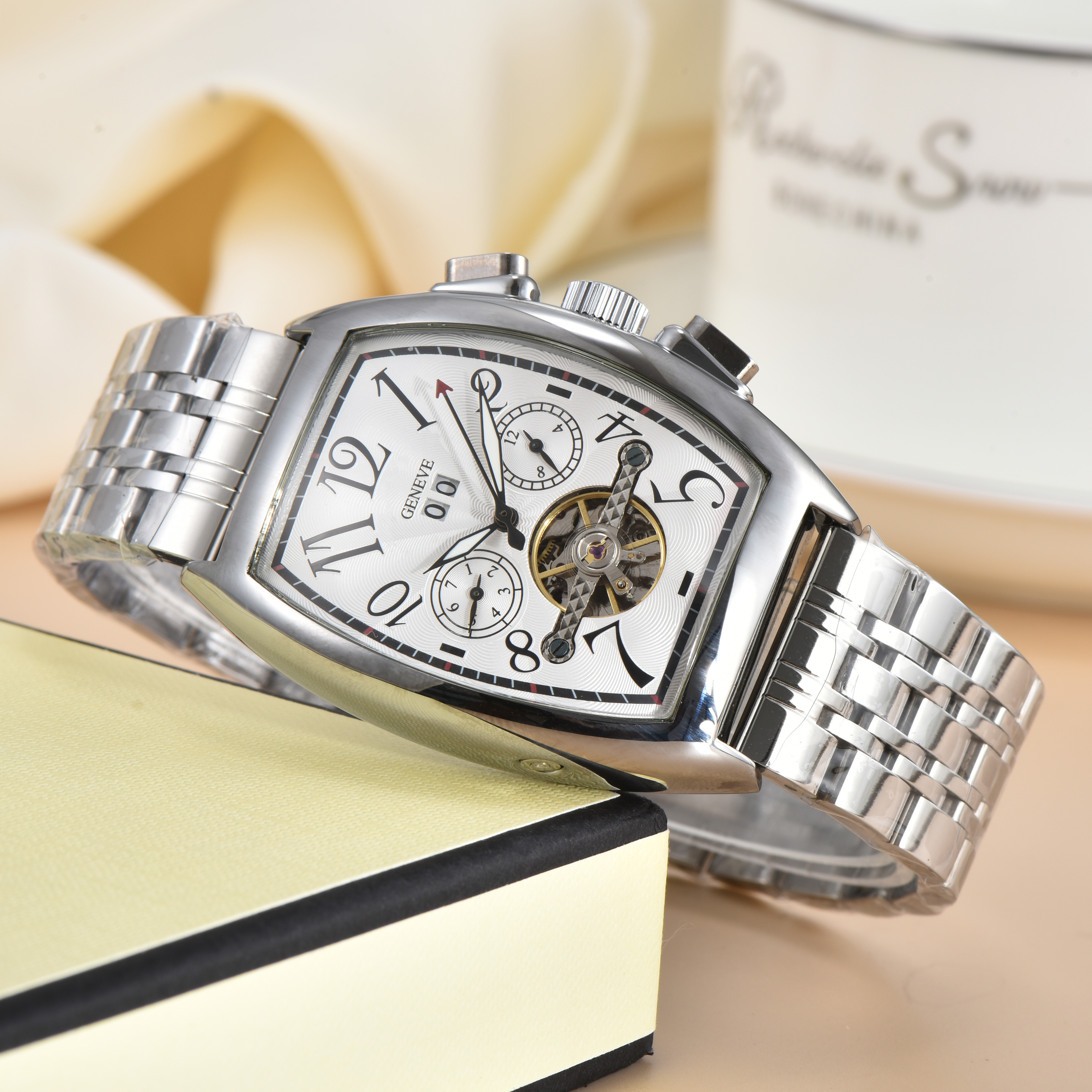 HOT FRANCKity MULLERity Men women Tourbillon Automatic Movement Watch Mens Mechanical Watches Fashion Sports Designer Wristwatches Wristwatch #192