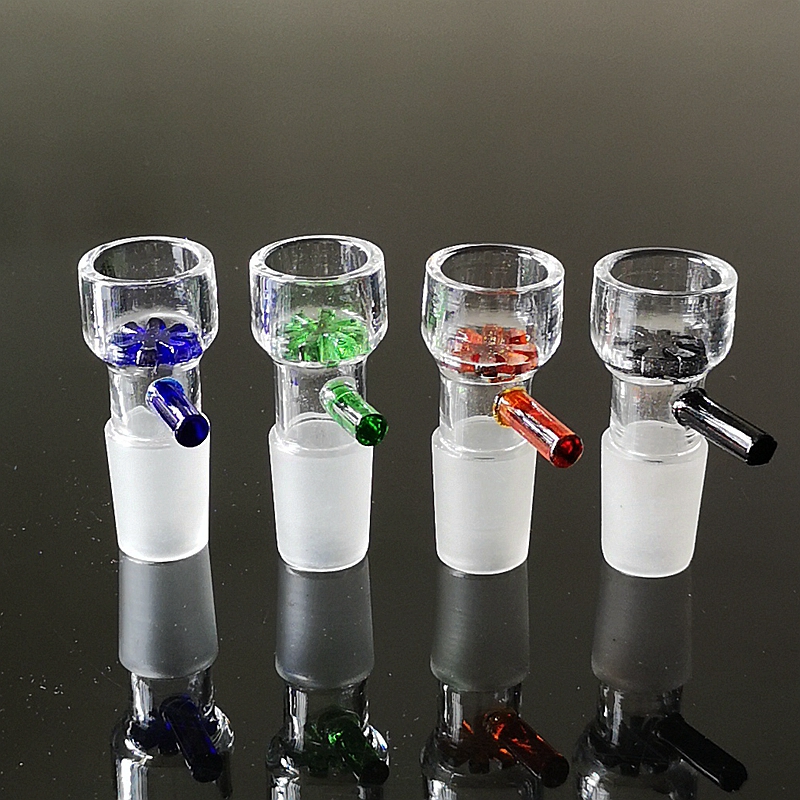 USA Stock Wholesale Glass Bowl 14mm Male Snow Shape Unique Smoking Bowls