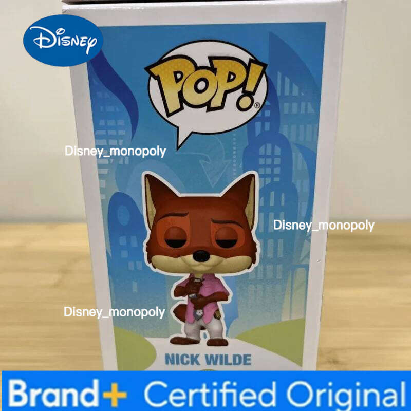 Disney Wilde #1653 Zootopia 2 Funko Pop Action Figure Toy Genuine Nick Vinyl Sculpture Dolls Collectable Fan Kids Xmas Gift H260105