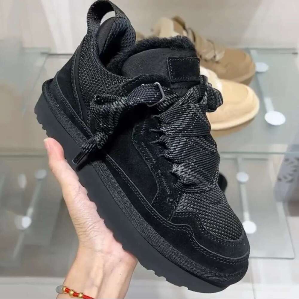 Lowmelsneakers trainers big size 36-44 fur sneakers Tazz Tasman Lowmel Trainer platform boot Australia snow boots sheepskin mens womens winter shoes
