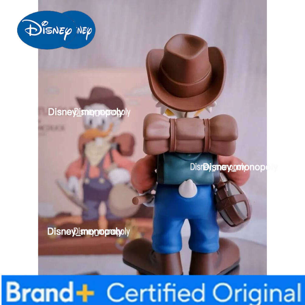 Disney Genuine Morstorm Figure Cartoon Explorer Scrooge Mcduck Action Figurine Anime Model Doll Toy Ornament Gift H260105 H260105