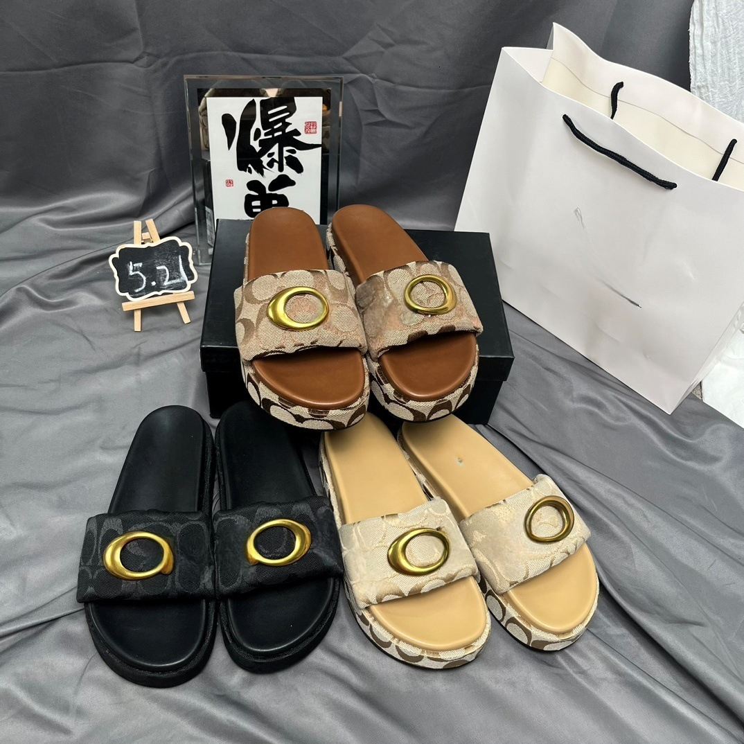 designer shoe French Style HighEnd ThickSoled HeightIncreasing Metal Buckle Women Shoes 2026 Versatile Trendy Genuine Leather Canvas Sandals