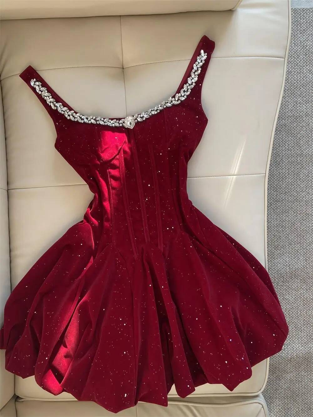 Bestseller French Elegant Velvet Off Shoulder Bow Bodycon Vintage A-line Mini Dress Women Y2K Evening Party Slim Fit Lolita Formal ddmytues