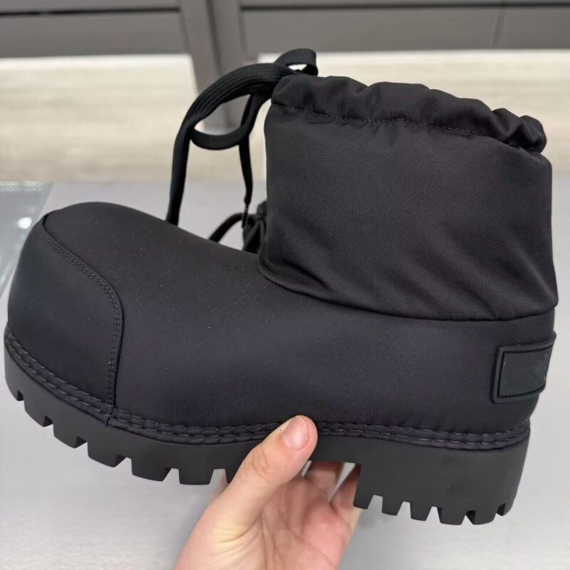 STAOXINDIKE Thick-Soled Height-Increasing Chunky Snow Boots for Women 2024 Winter New Waterproof Non-Slip Ugly-Cute Ski Boots Thickened Warm Cotton Bo