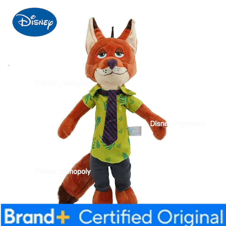 Disney 40-50Cm Zootopia Character Nick Wilde Judy Hopps Cartoon Cute Toy Doll Model Birthday Christmas Gift for Friends H260105 H260105