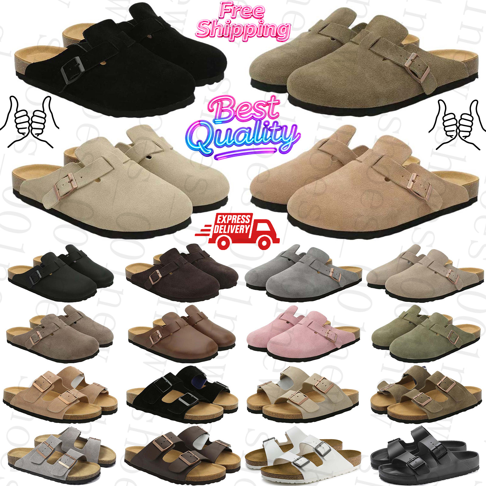 Free Shipping Designer birksenstock sandals berkinstok slides heels slippers sliders clogs shoes mens womens sandal sandles mules sandale Flip Flops classic top